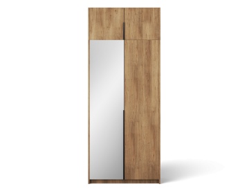 Dulap Alera II with top extension – Hinged – cu oglindă – 100x58x250 cm – Stejar Artisan – Alera II with top extension – Hinged Dulap – Varianta 2