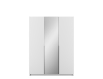 Dulap Alera III Hinged – cu oglindă – 148x58x204 cm – Alb – Alera III Hinged Dulap – Varianta 1