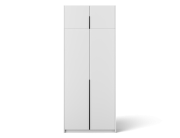 Dulap Bregma II cu uși batante și extensie superioară – 4 uși – 100x58x250 cm – Alb – Varianta 1