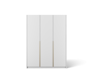 Dulap Bregma III cu uși batante – 2 uși – 148x58x204 cm – Alb – Varianta 1