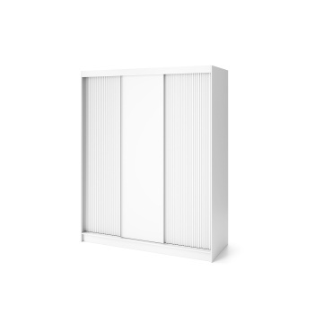 Dulap cu uși glisante Biancco III, 180x60x220 cm – Alb – fotografie de catalog din alt cadru