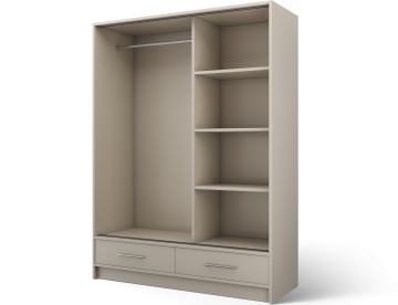 Dulap cu uși glisante Estantte II, 150x60x200 cm – Cashmere – cadru alternativ al produsului