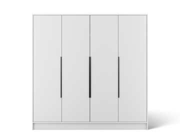 Dulap Palladio cu uși batante – 4 uși – 200x51x200 cm – Alb – Varianta 1