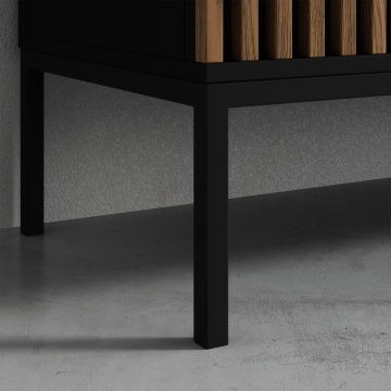 Dulapuri și vitrine Meorati 185 Wardrobe negru – Negru – prezentare alternativă a produsului