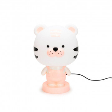 Lampa de veghe pentru copii Cute Pet Tiger 2, 1x E14 / 7W / 12V, roz, Kelektron - Img 2