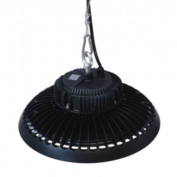 Lampa industriala suspendata SMD High Bay Ufo, negru, dimabil, cu telecomanda, Max 200W, lumina neutra, Kelektron - Img 3