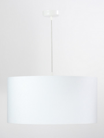 Lampă suspendată din catifea alba cu interior bej, 1xE27, BPS Koncept - Img 7
