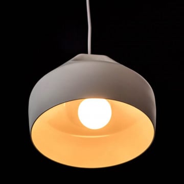 Lampa suspendata Hat 2, Soclu E27, Max 60W, alb, Kelektron - Img 4