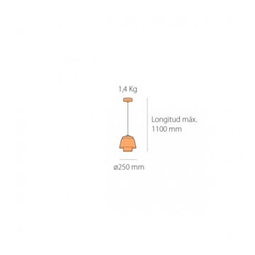Lampa suspendata Turbine Rg, Soclu E27, Max 60W, cupru, Kelektron – fotografie suplimentară de catalog