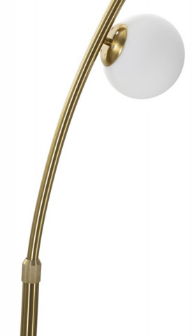 Lampadar auriu din metal si sticla, 130 x 45 x 246 cm, soclu E14, max 40W, Glamy Mauro Ferreti - Img 2