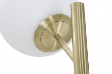 Lampadar auriu din metal, Soclu E14 Max 40W, ∅ 36 cm, Glamy Mauro Ferretti - Img 3