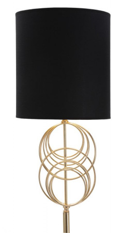 Lampadar auriu/negru din metal, Soclu E27 Max 40W, ∅ 33 cm, Circly Mauro Ferretti - Img 4