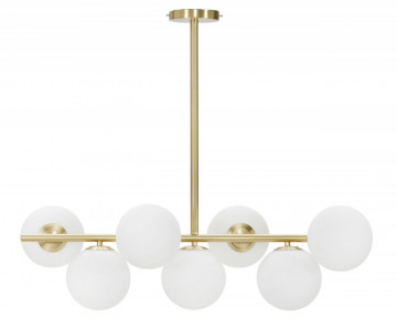 Lustra aurie din metal, Soclu E14 Max 20W, 81 x 30 x 70 cm, Glamy Mauro Ferretti