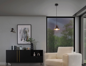 Lustre suspendate Detmer – Negru - Img 6
