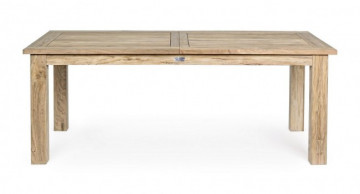 Masa extensibila, din lemn de teak, 200/260X100 cm, Montevideo, Bizzotto - Img 4
