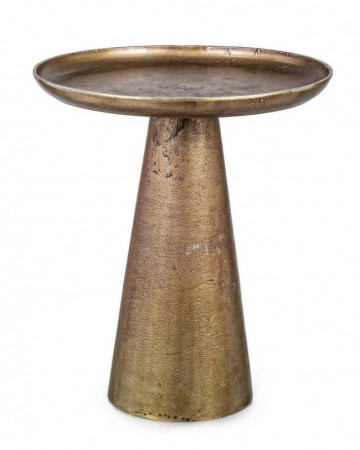 Masuta de cafea aurie din metal, ∅ 39 cm, Kulvir Bizzotto - Img 1