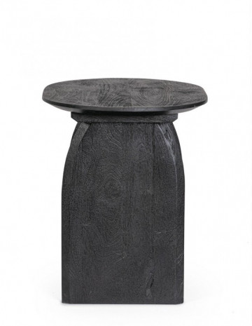 Masuta de cafea neagra, din lemn de mango, 60x45x56 cm, Monterrey Bizzotto - Img 4