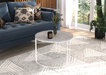 Culoare: Alb / Beton – imagine 306856