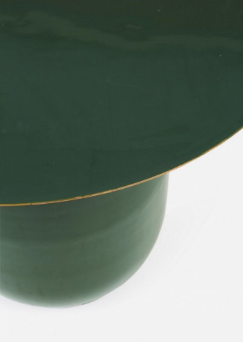 Masuta de cafea verde inchis din metal, ∅ 50 cm, Nalima Bizzotto - Img 4
