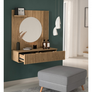 Mese de toaletă Entsian 85 Vanity Artisan Oak - Img 4