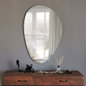 Oglinda decorativa, MDF, alb, 552NOS2215 - Img 4