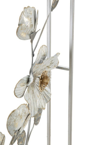 Panou decorativ alb din metal, 50x5,5x90,5 cm, Flix Mauro Ferretti - Img 3