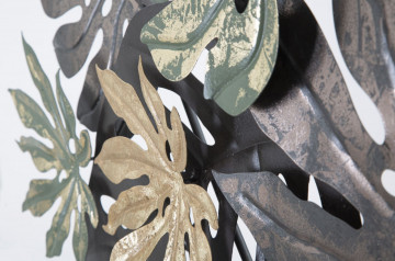 Panou decorativ multicolor din metal, 133x10x67 cm, Antique Leaf Mauro Ferretti - Img 4