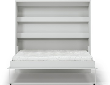 Pat rabatabil Devesto Horizontal Wall 160 alb, 200x160 cm – Alb - Img 4