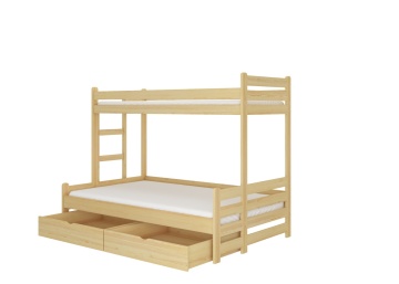 Pat supraetajat pentru 3 persoane Benito, ADRK Furniture - Img 2