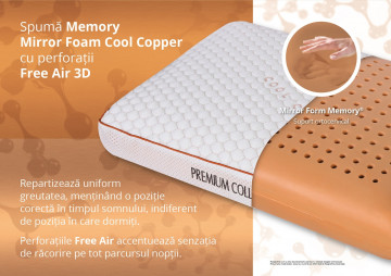 Perna Green Future Memory Cool Copper 40x60 cm - Img 13
