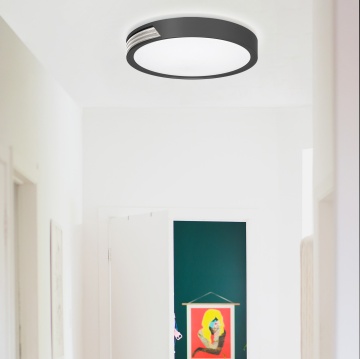 Plafoniera LED 48W, Ø40 cm, Negru, Skoll, Kelektron – fotografie de catalog din alt cadru