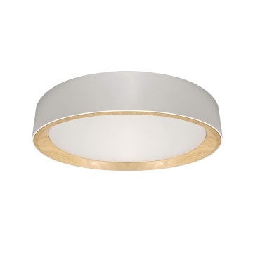 Plafoniera LED 64W, ø492 mm, Alb + Fag, Rigel, Kelektron
