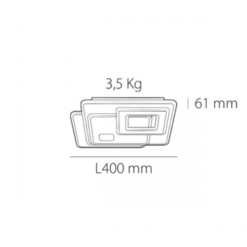 Plafonieră Kelektron Retro LED 75W pentru interior, albă, flux 7500 lm și garanție 3 ani