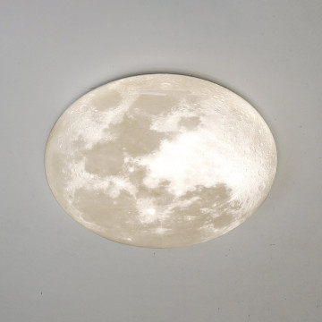 Plafoniera LED Moon M, gri, dimabil, cu telecomanda, lumina rece / neutra, Kelektron - Img 4