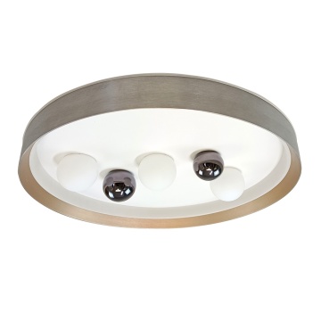 Plafoniera LED Peyto, 95W, 4160 lm, Nichel + Champagne, Kelektron