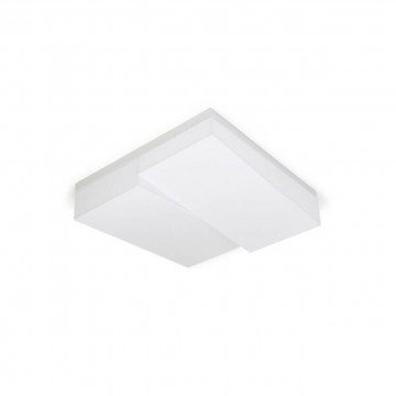 Plafoniera LED Step, alb, dimabil, cu telecomanda, lumina calda / neutra / rece, Max 145W, Kelektron - Img 1