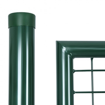 Poarta de gradina cu stalpi, 106 x 6 x 200 cm, metal, verde, Songmics - Img 6