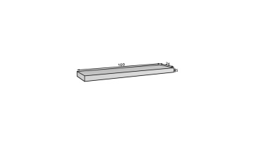 Raft suspendat ANDREA, ADRK Furniture – fotografie de produs pe fundal neutru