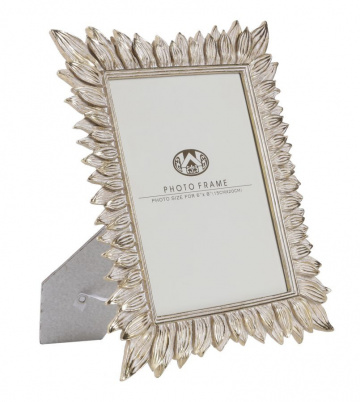 Rama foto argintie din sticla si rasina, 23 x 1,8 x 28 cm, Molas Mauro Ferreti