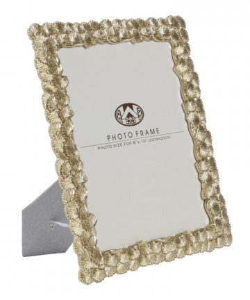 Rama foto aurie din sticla si rasina, 25,5 x 1,8 x 30,5 cm, Tame Mauro Ferreti