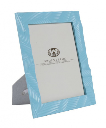 Rama foto bleu din sticla si rasina, 20 x 2 x 25 cm, Light Mauro Ferreti