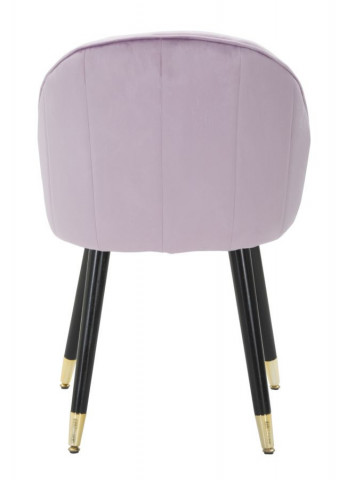 Scaun dining roz din catifea si lemn de Pin, Loty Mauro Ferretti - Img 4