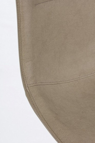 Scaun dining taupe din piele ecologica si metal, Alva Bizzotto – cadru de catalog cu produsul