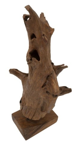 Sculptură Akar din Teak Reciclat, 23x27x64 cm, Mauro Ferretti - Img 3