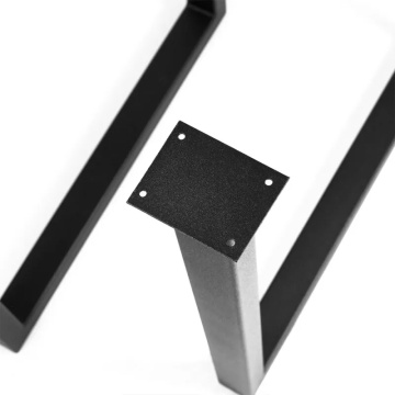 Set picioare masă metal AlmaCasa Frame, vedere de sus, finisaj antracit