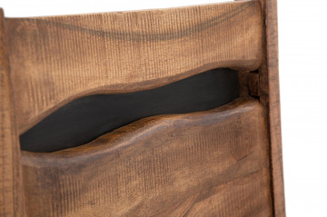 Set 2 scaune dining maro din metal si lemn de acacia, 45 x 45 x 100 cm., Yellowstone Mauro Ferreti - Img 6