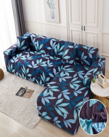 Set Huse Elastice Pentru Coltar, Flori Albastre, HEJ-20 – imagine suplimentară a produsului