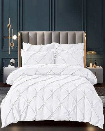 Set Lenjerie de Pat Bumbac Finet Uni, 6 Piese, Pat 2 Persoane, Alb, FNJS-29 – cadru alternativ al produsului