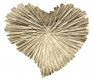 Suport pentru chei auriu din metal, 29x25x5 cm, Heart Mauro Ferretti - Img 3