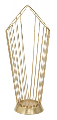 Suport umbrele auriu din metal, 25,5x18,5x60 cm, Stick Mauro Ferretti - Img 1